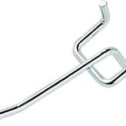 50-Pack,2 Inch L Shape Small Galvanized Pegboard Hooks Suitable for 1/8 and 1/4 inch pegboard,Metal for Garage,Office,Kitchen,Store-32