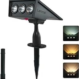 LANMEL Solar Spot Lights Outdoor Waterproof IP65, 5 Lighting Modes Solar Spotlights for Yard Garden House Garage Pathway-image-88