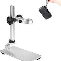 Aluminum Alloy Microscope Stand Holder for USB Digital Microscope, Cainda Stable Metal Stand Bracket with Portable Carrying Case, Support Adjusted Up and Down Easy to Focus-17
