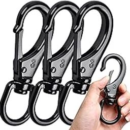 Boocalny 3 PCS Swivel Snap Hooks, 4.65 inch Swivel Hooks, 331 LBS Capacity Heavy Duty Flag Clips, Stainless Steel Swivel Eye Snaps, Swivel Carabiner for Marine Sports Luggages Pets Keychains Flagpole-image-27