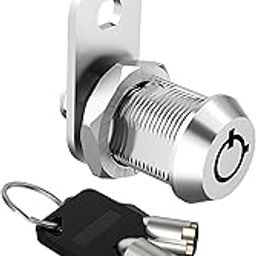 1 Pack RV Storage Locks, 5/8" RV Cam Locks Keyed Alike, Cabinet Locks with Keys, RV Compartment Locks RV Locks for Storage Door Toolbox, Zinc Alloy-10