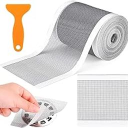 Self Adhesive Mesh Roll for Bathroom Drain Kitchen Sink Strainer Disposable Hair Catcher Shower Drain Mesh Stickers Cuttable PVC Mesh Shower Drain Cover Hair Catcher for Any Length (12cm x 4m)-image-43
