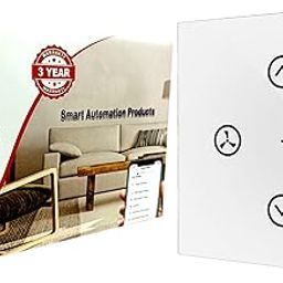 Smart Touch Fan Regulator Wi-Fi + Bluetooth Switch (White) | Capacitor Based – No Humming Sound | Smart Life App Control | Compatible with Alexa, Google Home, Siri | Pure Glass-10