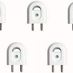 Plastic 6A 2 Pin Plug, Top 240V, Anchor 2 Pin Plug, Non-Flammable, Unbreakable Body, Easy to carry Plug (White, Pack of 5)-22