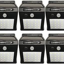 ASGTRADE Solar Lights Outdoor [6 Pcs Pack / 20 LED / 1 Working Mode], Solar Security Lights Solar Motion Sensor Lights Outdoor Lights for Garden Fence Patio Garage-23