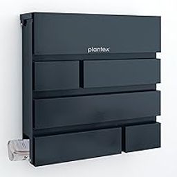 Plantex Heavy Duty GI Steel Letter Box/Suggestion Box/Wall Mount Mail Box with Magazine Holder/News Paper Holder for Home/Office/Hotel – (Black)-21