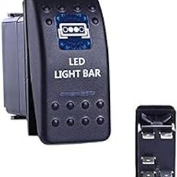 LOOM TREE 5Pins Waterproof 24V Blue Led Light Bar Rocker Toggle Switch On Off Car Boat | Parts & Accessories | Car & Truck Parts | Interior-10