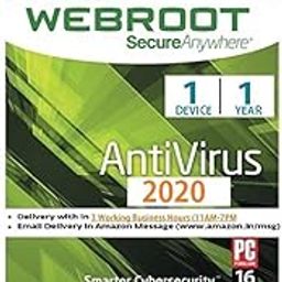 Webroot SecureAnywhere Antivirus 2020 1 User, 1 Year (Amazon Message Delivery in 3 hours)- No [CD]-18