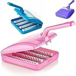 K.B. SALES Plastic Handheld Carpet Roller Cleaning Brush Convenient and Effective Tool for Removing Dirt-1