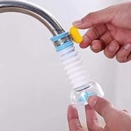 ISIRONA Adjustable Kitchen Splash Plastic Water Saving Faucet Sprinkle Head Nozzle Bathroom Tap-Multi Color- (Pack OF-01)-image-46