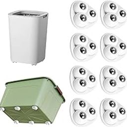 JICOOT Appliance Wheels for Kitchen Appliances, 4 Pack Appliance Slider for Low Profile Furniture, Self Adhesive Mini Caster Wheels, 360 Degree Swivel Wheels for Small Furniture,Trash Cans,Storage Box-5
