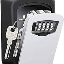 Key Safe Lock Box with Number Tags Re-Settable Code Combination Password Security Lock Wall Mounted Combination for Outside Home Office Key Hiders A Key Box Numeric Key Box with 20 Tag (Key Lock Box)-15