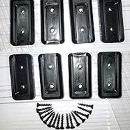 Sofa Shoe Guard, PVC Buffer for Wood Furniture, Floor Protector, Wood Furniture Edge & Corner safty, Computer Dining Study & Coffee Table Leg Cups/Pads, Computer Table Bush. Set of 8, Black-22
