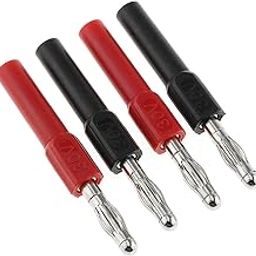 DGZZI 4mm Male to Female Banana Jack Adapter Coupler Connector Extension, 4PCS, 30VAC/60VDC, 10A, Copper, Black and Red-picture-18