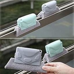 MYSELF Small Handheld Crevice Cleaner Tool with Scrubbing Pads - Ideal for Sliding Doors, Air Vents, Shutters, Slots - Remove Dust, Dirt(2PC)-picture-21