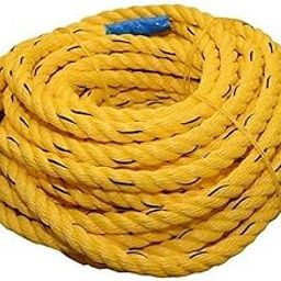 BSPS Twisted Nylon Industrial Grade Multipurpose Line Rot Alkali Chemical Weather Resistant Rope for Craft DIY Projects Towing, Dock Lines Heavy Load (Yellow, 10 mm Thick) (10M)-image-87
