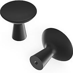 Hickory Hardware H078776MB-10B H078776-10PACK Maven Pack of (10) 1-1/4 Inch Mushroom Cabinet Knob-image-56