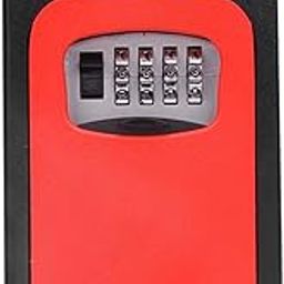 LOOM TREE® 4 Digit Combination Key Lock Box Wall Mount Safe Security Storage Case Red | Facility Maintenance & Safety | Access Control Equipment | Lock Boxes-3