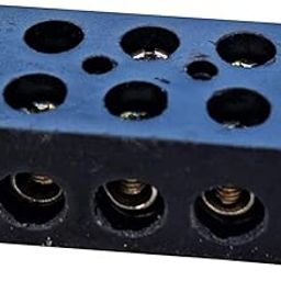 Control Panel-40A 6 Way Nylon Connector Strip Double Row Barrier Black Terminal.-1