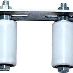 QUORA Heavy Duty Adjustable Sliding Gate Guide Roller with Double Ball Bearing Nylon Wheels-55