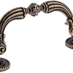 YYDFPIIA Vintage Handle Antique Bronze Europe Style Pull 125mm*45mm Retro Knob Cupboard Door Kitchen Cabinet Wood Jewelry Box Hardware-image-6