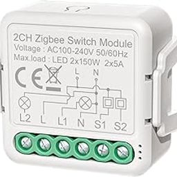 Generic Zigbee Smart Switch Module 2-Way APP Remote Control Voice Control Timing Group Sharing Compatible with Alexa Echo for Home Office'-6