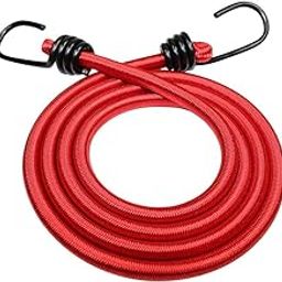 NFI essentials Strong, Flexible, and Dependable, This 1.8-Meter Pro- Elastic Heavy-Duty Bungee Rope is Ideal for Tying Down, Carrying, Organizing, Cloths Easily. (Assorted Colour)-55