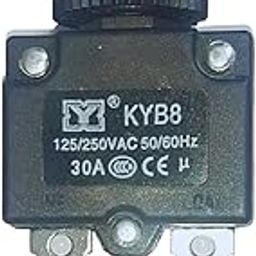 30 Amps Mini Circuit Breaker | Thermal Overload Protector AC 125/250V 30A Push Button Reset | 30Amp Load Switch, PCB Mount-19