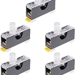 Ubervia 5 Sets DIN Rail Other Fuse Holder Base with FS101 Fuses 250V 10A 6 * 30mm-image-16