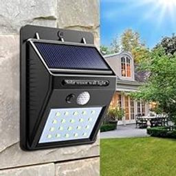 BLUE SPACE Wireless LED Solar Outdoor Lights with Dark Detect Motion Sensor, On/Off Button, Easy Installation, Waterproof Security Lights for Front Door, Backyard, Driveway, Garage-19