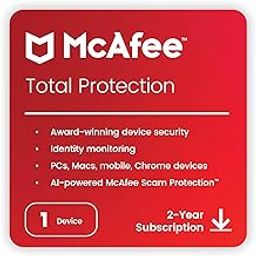 McAfee Total Protection 2024 | 1 Device, 2 Years | Antivirus Internet Security Software | Password Manager & Dark Web Monitoring Included | PC/Mac/Android/iOS | Email Delivery-16