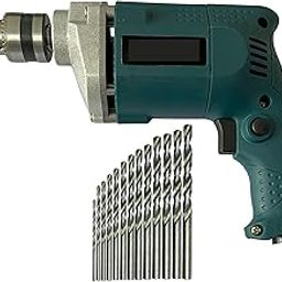 Inditrust Dumdaar (DM) BLUE 350W 10mm Electric Drill machine with 13PC HSS drill bit sets-image-3