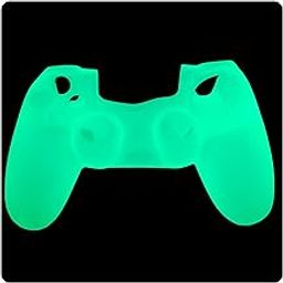 ONE AGE [Pack of 1 Pcs] Glow in The Dark PS4 Controller Radium Skin Silicone Case Grip for DualShock 4 Controllers Cover [Radiant Green]-image-50