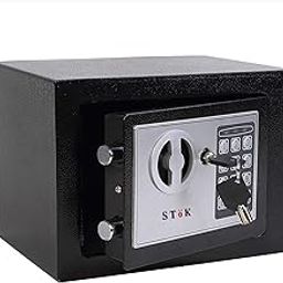 SToK (ST-ES1723-B) Small Electronic Safe - Secure Locker for Home and Office | Size: 23x17x17 cm | Keep Your Valuables Safe! - Black (1 Year Offsite Warranty)-image-33