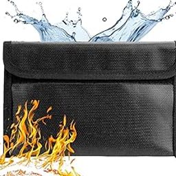 Fireproof Bag, Fireproof Document Bag, Fireproof Money Bag, Fireproof Water-Repellent Document Bag, Safe, Fireproof, Waterproof, Banknotes Storage, Briefcase-11