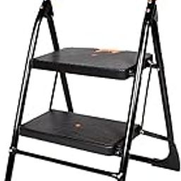 OBBO Ladder Folding with Wide Steps - Milano 2 Steps Comes | Anti-Skid Bottom with Anti-Slip Steps | Safety Clutch Lock | Knee Guard | for Home, Offices, Shops, Kitchen and School Multipurpose Ladder-image-45