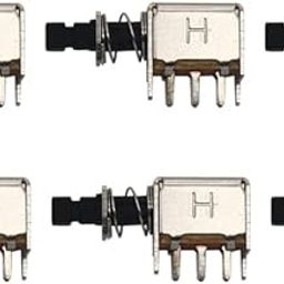 Electronic Spices Pack Of 100 Horizontal Locked Horn Types Push Button Switch With 6 Pins-1