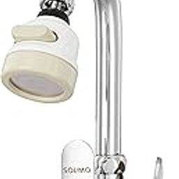 Amazon Brand - Solimo Brass Sink Tap with Flexible Neck, Chrome Finish (Dual Flow)-image-41