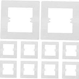 VILLCASE 10pcs Pvc Decorative Wall Plates for Type Easy Installation Light Concealers Fade Deformation Resistant Stylish Home Decor Wide Coverage for Outlet-image-48