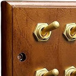 SECRET DESIRE Antique Toggle Switch Panel Walnut for Household Bathroom Bedroom four open-image-92