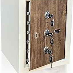 ARMOUR 89 Litre 38 Kg Mechancal Safe Locker, With 3 Key Locking System & 6 Live Door Bolt - Manual Key Lock Box - Mild Steel Security Solution For Home Office Money Cash Jewelery - 19 x 16 x 21 IN-0