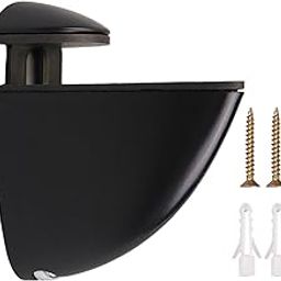 Wood Glass Shelf Bracket Glass Shelf Holder Support for Living Room Entrance S | 1 Glass Clamp 2 Screws 2 Expansion Tubes-picture-5