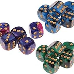 ATORSE Toy 15pcs 6-Sided Game Dice 16mm Dice for Board Games and Teaching Math-Toys & Hobbies-Games-Board & Traditional Games-Contemporary Manufacture-image-50