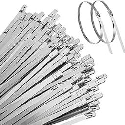 100 No Stainless Steel Cable Tie (SS-304) Self Locking Cable Ties/Zip Ties (100, 300 X 4.6) 12 inch-image-25