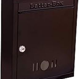 Crotomak Mail Box Letter Box Metal with Lock Key for Home/Office/Gate Wall Mount (Donation/Complaint/Ballot Box) (Black)-10