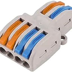 PCT-SPL-42 0.08-2.5mm 4:2 Pole Wire Connector Terminal Block with Spring Lock Lever for Cable Connection-21