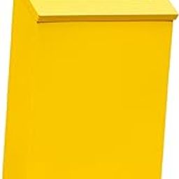 The Style SutraWall Mounted Mailbox Rainproof Metal Postbox Drop Box for Outside Front Door Yellow-image-45