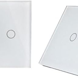 STYLEHEAVEN 2Pcs LED Crystal Glass Panel Light EU UK Touch Screen Switch White|Home & Garden|Lamps, Lighting & Ceiling Fans|Lighting Parts & Accessories-image-50