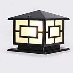 ATHARV DECOR Aluminum Cast Gate Light | Rust-Resistant Waterproof Outdoor Lamp for Home & Garden | Decorative Pillar Light with E27 Holder | Patio, Lawn, Terrace, and Entrance Post Light Fixture-image-18