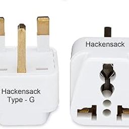 Hackensack Type G Plug (HS 5052) Universal UK Flat 3 Pin Travel Power Plug Adapter (Pack of 1) COMPLATIBLE in UK Countries, England, Scotland, Wales and Ireland. (Type G - UK/Hong Kong/UAE)-18